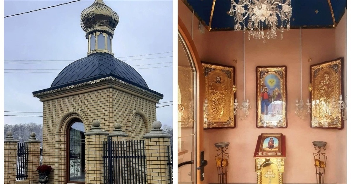 Каплиця на честь святого великомученика Дмитра Солунського біля Кіцманської автостанції.