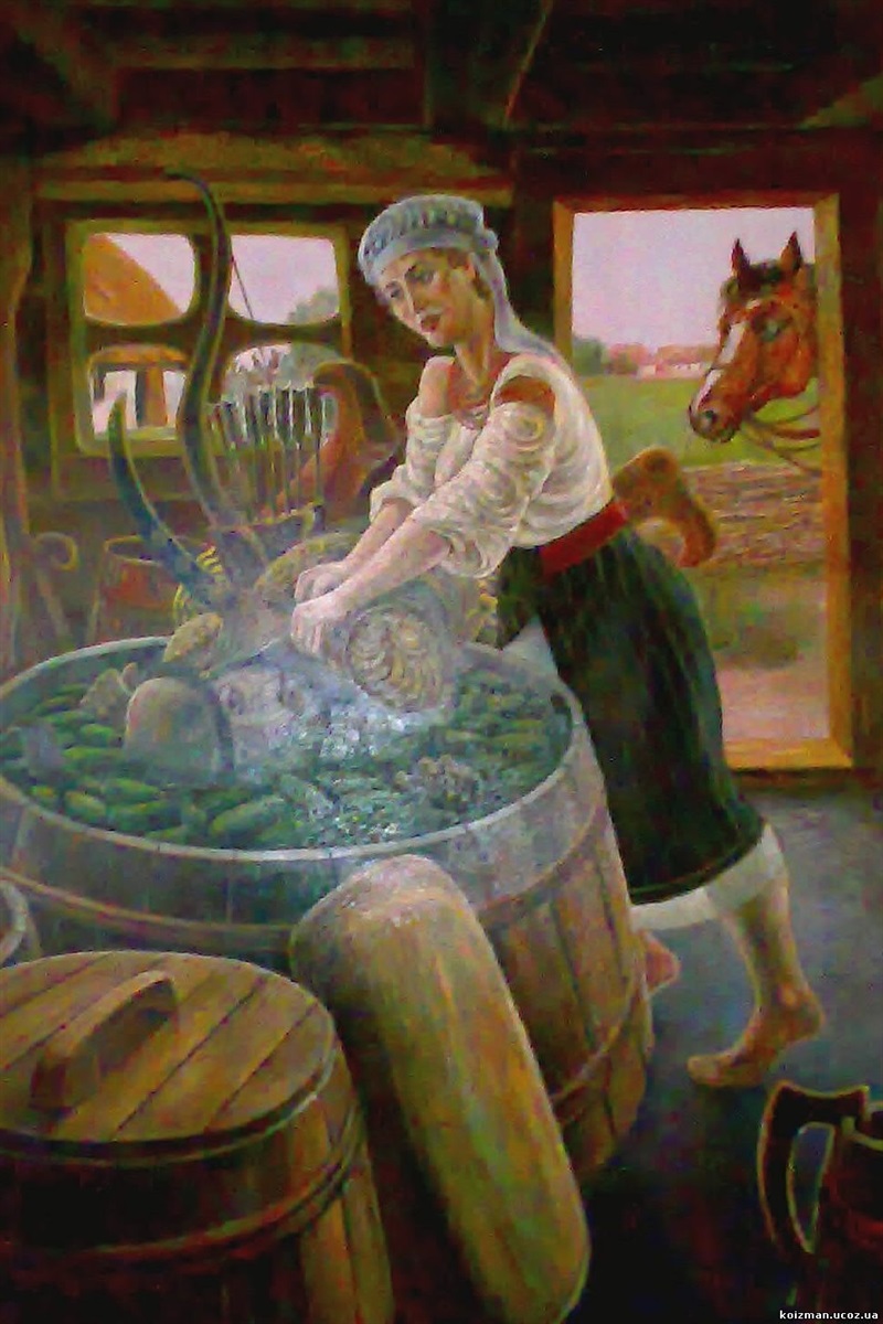 Картина "Легенда про Кіцу". Художник К.Думітро)