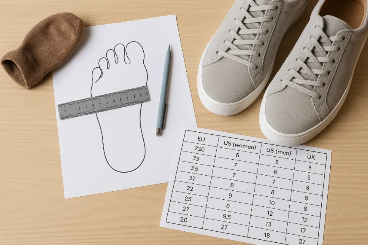 Робота з таблицями розмірів взуття